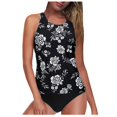 thumbnail image 2 of Women Tankini Swimsuit High Waist High Neck Tummy Control Two Piece Bathing Suits Halter Swimwear Set, 2 of 4