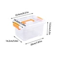 thumbnail image 3 of Home Textile Storage Transparent Multifunctional Storage for Household Living Room Bedroom Toys Clothing Sorting Stackable and Proof Solutions, 3 of 7