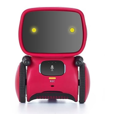 Contixo Kids Smart Robot Toy Mini Robot Talking Singing Dancing Interactive Voice Control Touch Sensor Speech Recognition Infant Toddler Children Robotics - R1 Pink