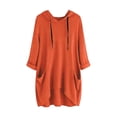 thumbnail image 1 of Timegard Hoodies for Women Plus Size Long Sleeve Drawstring Fall Casual Loose Comfy Blouse with Pockets, 1 of 3