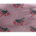 thumbnail image 4 of oneOone Georgette Viscose Fabric Branch & Bird Block Print Fabric By The Yard 42 Inch Wide, 4 of 4