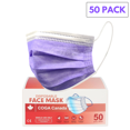 thumbnail image 1 of COGA Canada - Violet Lot de 50 Masque Facial Jetable 3 Plis Non Médical Non Chirurgical, 1 of 1