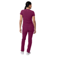 thumbnail image 2 of Adar Addition Go-Basic Scrub Set For Women - Slim V-Neck Scrub Top & Skinny Cargo Scrub Pants, 2 of 7