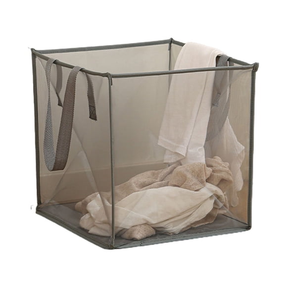 Sac Panier à Linge avec Poignées Panier à Linge Portable Panier à Linge en Maille Panier Pliant pour Vêtements Sales Sac de Rangement pour Articles Divers