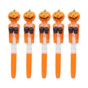 TopLLC Halloween Gifts For Children Prizes Cute Pumpkin Boxing Pen Creatives Ballpoint Pen With Lights Stress Relief Toy Pen a pen