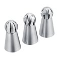 thumbnail image 1 of Knifun 3Pcs/Set Russian Flower Icing Piping Nozzles Tips Cake Decoration Pastry Cupcake Baking Tools, Cake Piping, Cake Nozzle, 1 of 8