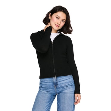 No Boundaries Women's Fitted Full Zip Hoodie