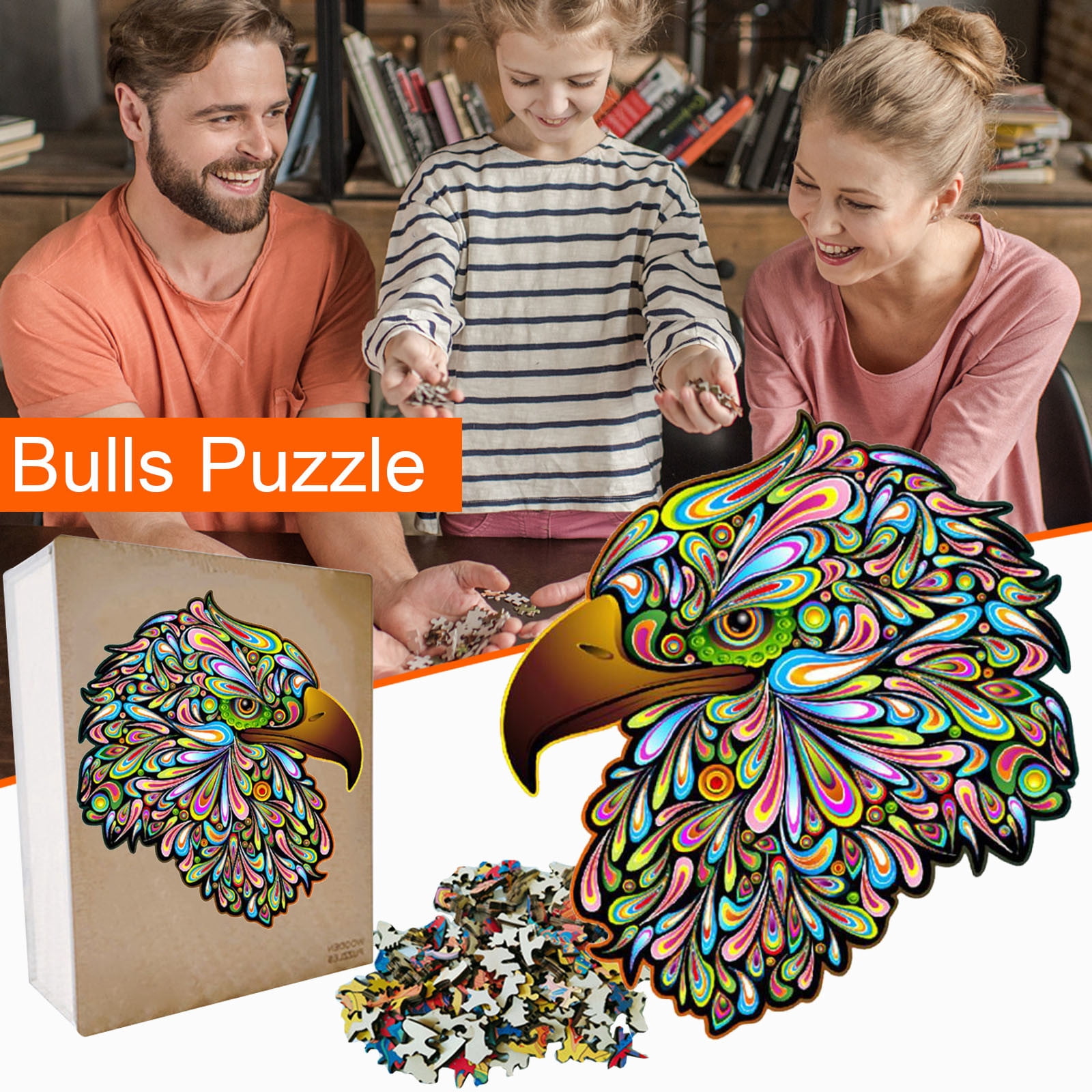 EGNMCR Wooden Puzzle Unique Shape Adults and Kids Wooden Puzzle Birthday Gifts for Kids