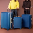 thumbnail image 2 of 3-Piece Hardside Luggage Set: 28 Inch, 24 Inch Large Suitcases with wheels and 20 Inch Carry On Luggage, 2 of 9