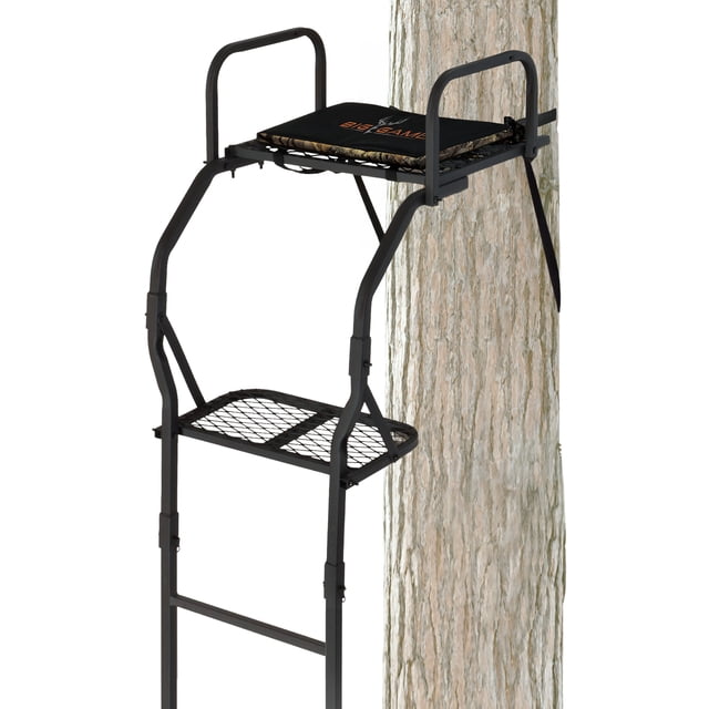Big Game The Warrior Pro Échelle de Chasse au Cerf pour 1 Personne, Arbre d'Escalade, Noir