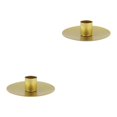 thumbnail image 4 of Thinsony Pillar Candle Holder Candlelight Home Decor Party for Dining Christmas Gold Large 2Set, 4 of 6