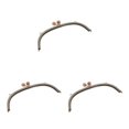 thumbnail image 3 of Maytalsory Metal Arch Frame Kiss Clasp Purse Bag DIY Bead Head Lock Grey 24.5cm 3Set, 3 of 6