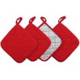 thumbnail image 1 of Kitchen Pot Holders Set Heat Resistant Pure Cotton Potholders Kit Trivets Large Coasters Hot Pads Terry Pot Holders for Everyday Cooking and Baking by 7 x 7 Inch Set of 4, 1 of 8