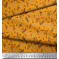 thumbnail image 2 of Soimoi Georgette Viscose Fabric Notes,Piano & Guitar Musical Instrument Printed Craft Fabric by The Yard 42 Inch Wide, 2 of 3