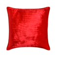thumbnail image 1 of The HomeCentric Housses de Coussin Décoratives Rouges 22"x22 Pouces (55x55 cm), Coussins Décoratifs en Velours pour Sofa, Motif Uni Style Moderne - Rouge Scintillant, 1 of 5