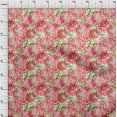 thumbnail image 4 of oneOone Rayon Red Fabric Leaves & Lemon Sewing Material Print Fabric By The Yard 56 Inch Wide, 4 of 5