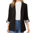 thumbnail image 3 of QIPOPIQ Vestes Décontractées pour Femmes à Manches Longues, à Revers Tendance, Légères, à Revers, à l'Avant Ouvert, Blazer avec Poches, Liquidation, 3 of 9