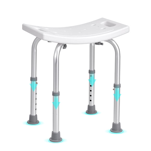 VEVOR Shower Chair Bath Stool Seat Padded Height Adjustable Bathtub Shower 350lb
