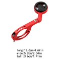 thumbnail image 2 of relayinert Support de Montage pour Appareil Photo d'Ordinateur de Vélo, Support Polyvalent pour Vélo en Alliage d'Aluminium, Support de Torche pour Cellulaire, Accessoire, Rouge, 1 Ensemble, 2 of 6