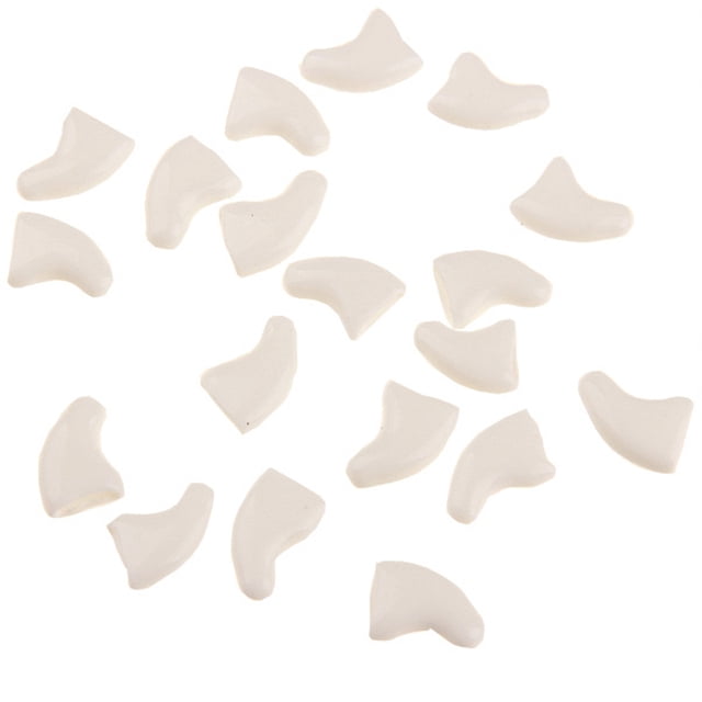 20PCS Cat Nail Caps Protective Soft Kitten Paw Caps Cat Claw Covers with Glue
