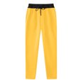 thumbnail image 1 of RKSTN Mens Pants Fashion Drawstring Elastic Waist Solid Color Casual Sweat Length Pants Soft Comfortable Workout Pants, 1 of 4