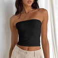 thumbnail image 3 of Timegard Womens Tube Tank Tops Sleeveless Strapless Crop Tops Basic Backless Top Going out Cute Summer Shirts, 3 of 5