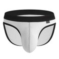 thumbnail image 1 of FhsagQ Underwear Men Underwear with Pouch for Super Fit Mens Threaded Comfortable Breathable and Underwear Triangle Pants Breathable Underwear for Men Mesh Super Fit White L, 1 of 2