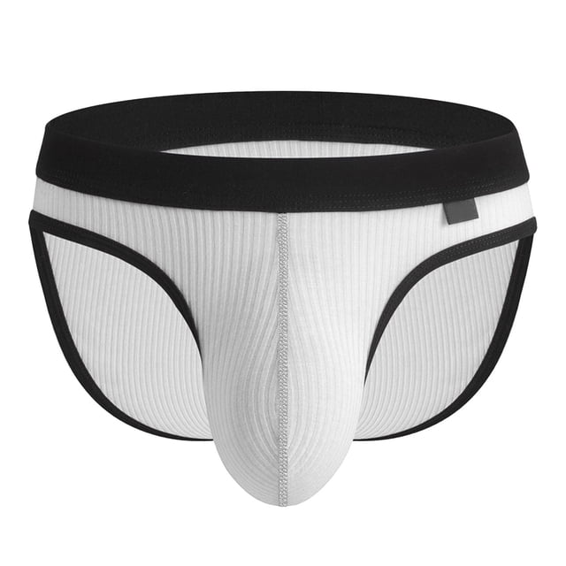 FhsagQ Underwear Men Underwear with Pouch for Super Fit Mens Threaded Comfortable Breathable and Underwear Triangle Pants Breathable Underwear for Men Mesh Super Fit White L