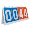 thumbnail image 1 of GOGO 4-Digital PVC Score Keeper Tabletop Scoreboard Portable for Match (Blue VS Red Card), 1 of 6