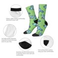 thumbnail image 4 of Balery Motorcycle Riding Dinosaur Pattern Crew Socks Unisex– Soft & Breathable Socks for Men & Women, One-Size Fits Most (US 5-11), Comfortable & Durable for Daily Wear, 4 of 6