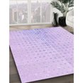 thumbnail image 3 of Ahgly Tapis d'Intérieur Lavable en Machine Carré Transitionnel Lilas Violet Vif, 4 Pieds Carré, 3 of 7