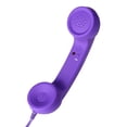 thumbnail image 1 of Combiné Téléphonique Filaire Rétro Vintage de Style Classique - Combiné POP Classique de Style Old-school pour iPad, iPod et Téléphones Android, Téléphone Fixe avec Microphone (Violet), 1 of 2
