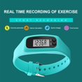 thumbnail image 3 of EstbridgeLed Pedometer Bracelet Wrist Calorie Counter 12/24H Time Display Walking Running Pedometer Multi-function Silicone Step Tracker for Adults, 3 of 10