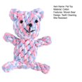 thumbnail image 4 of CBFFDC Puppy Teething Toy Dog Rope Toys Adorable Woven Bear Design Safe Material Cleaning Furniture Toy for Small/Medium/Large Dogs, 4 of 7