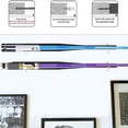 thumbnail image 3 of Becaristey 2 Pairs Acrylic Baseball Bat Holder Horizontal Softball Bats Storage Rack Hanger Home Collection Bracket Supplies Clear 1Set, 3 of 6