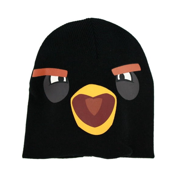 Angry Birds Black Bird Big Face Knit Cap