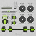 thumbnail image 3 of Soozier 6-in-1 Adjustable Dumbbell Set, 66lbs Free Weights Set, Green, 3 of 10