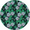 thumbnail image 1 of Ahgly Company Machine Washable Indoor Round Transitional Mint Green Area Rugs, 7' Round, 1 of 7