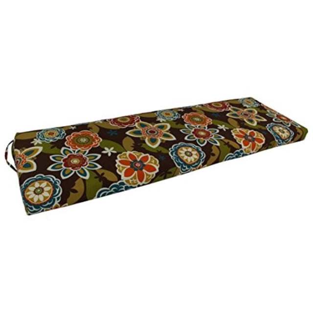 Coussin de Banc en Polyester Filé de 60 Pouces par 19 Pouces - Annie Chocolat