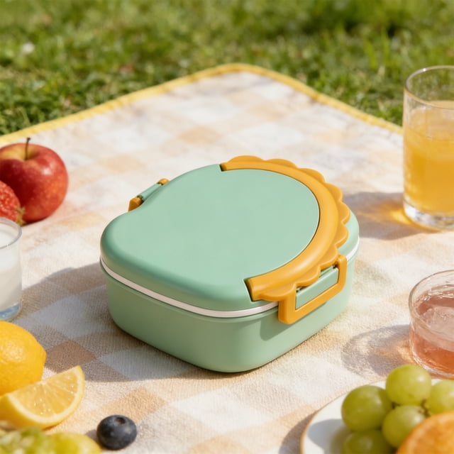 Boîte à Lunch 800 ml pour Enfants, Étanche, Compatible Micro-Ondes, Contenant à Lunch pour Adultes