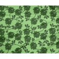 thumbnail image 5 of oneOone Polyester Spandex Mint Green Fabric Leaves & Clover Sewing Material Print Fabric By The Yard 56 Inch Wide, 5 of 5