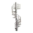 thumbnail image 1 of twisto Miniature Staircase Model 1/64 Scale Display Stand Platform Attic Ladder Diorama Scene Model Resin Material Suitable for Collectors Model Enthusiasts, 1 of 8