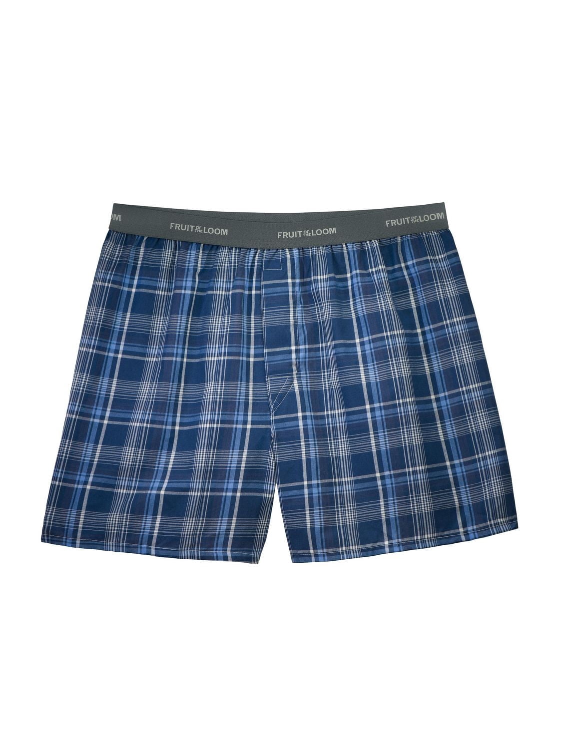 Fruit of the Loom Men's Assorted Blues Boxer Shorts, 4-Pack