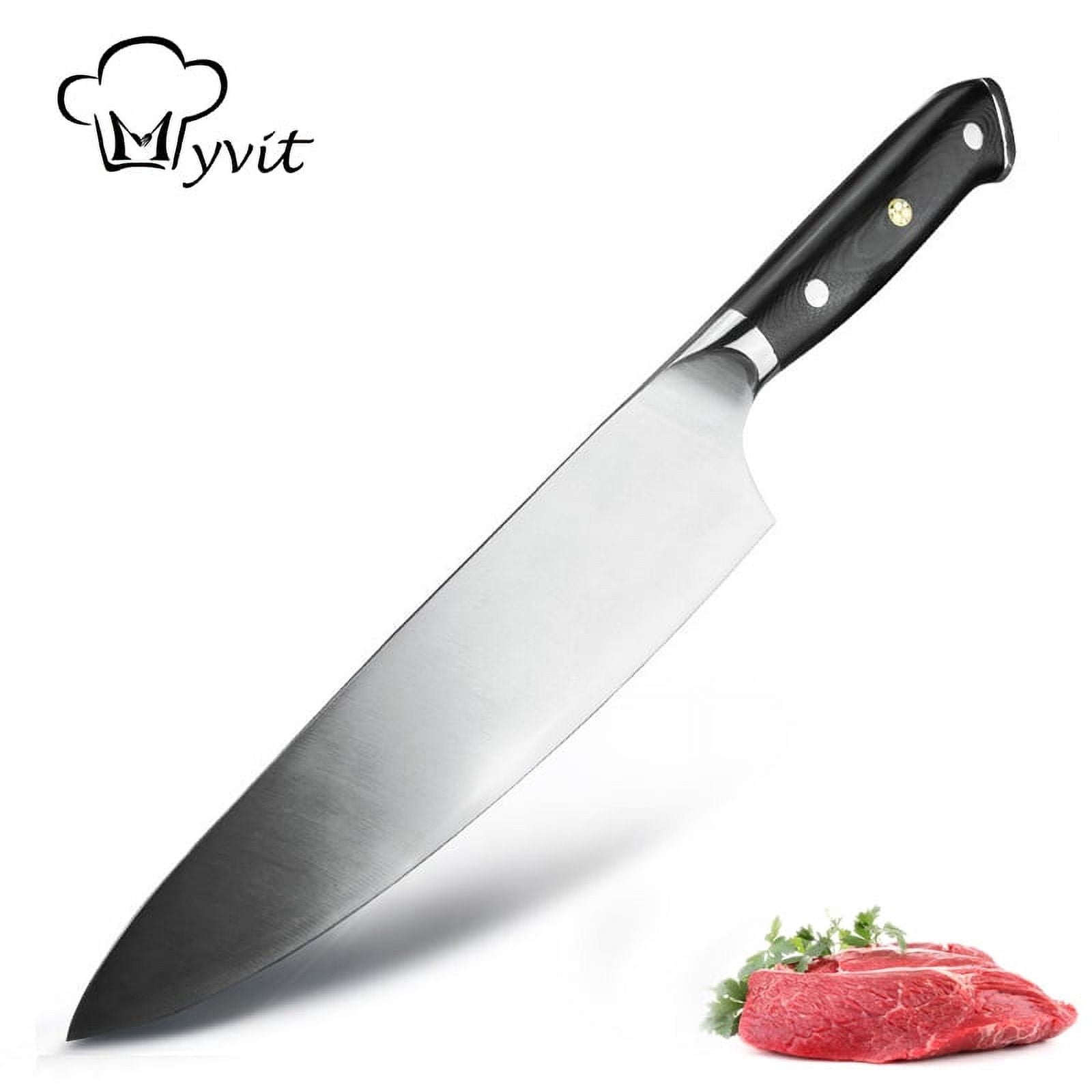 Chef Knife 8inch Professional Kitchen Cleaver Knife Ultra Sharp,German Stainless Steel Knives with Gift Box,Full Tang Chef Butcher Chopping Meat Slicer