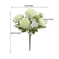 thumbnail image 2 of LSLJS Artificial Flowers Rose Peony for Simulation Table Decoration Reusable Bouquet for Home Party Office Wedding Reunite Reception Table Decor Artificial Flowers, 2 of 5