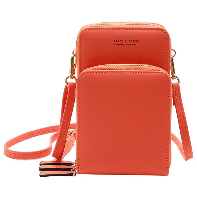 Zootealy Sac Bandoulière Mini pour Femmes avec Courroie Ajustable Motif Uni Sacs à Main Zippés Mini Sac d'Épaule Polyvalent Sac Imperméable Pochette Sac