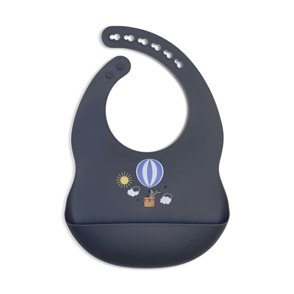 Kushies Silibib - Silicone Waterproof Adjustable Bib - Bpa Free - Odie Ink