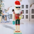 thumbnail image 3 of Abbracc Traditional Wood Nutcracker Figures Christmas Nutcrackers Decorations Nutcracker Red, 3 of 9