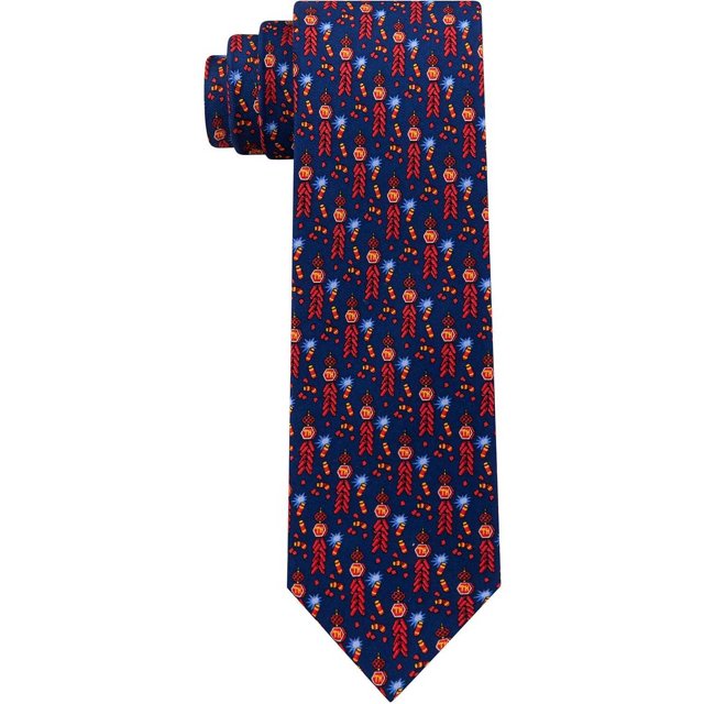 Tommy Hilfiger Cravate en Soie Mince « Firecracker » pour Homme (Rouge)