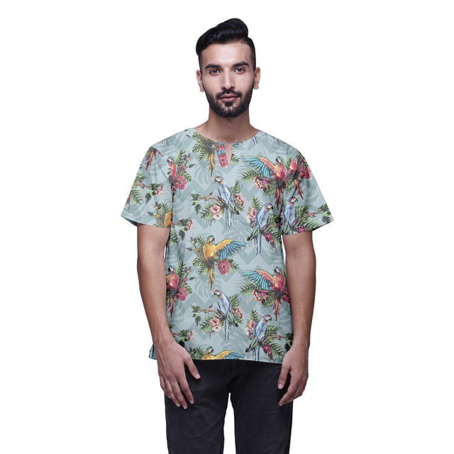 Atasi Keyhole Neck Indian Cotton Cambric Ethnic Kurta Wedding Kurta Men